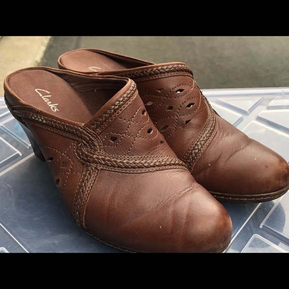 Born Shoes Born Brown Leather Mules Sandals Size 85m Poshmark